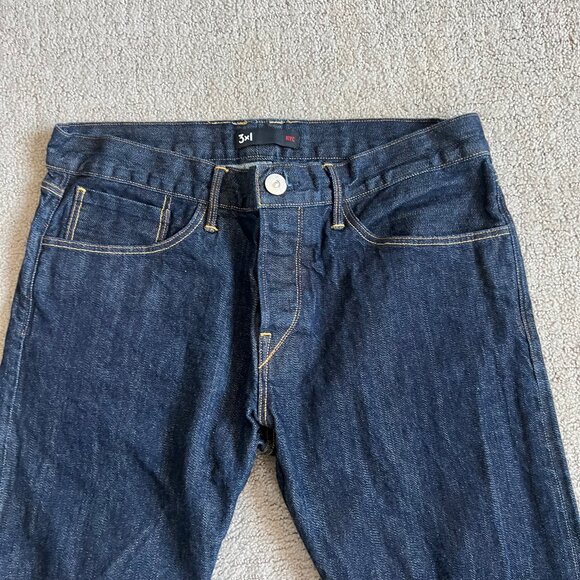 3x1 NYC Men’s M5 Slim Selvedge Raw Denim Jeans Sz 33x28 Made In USA M5SL20070 #2 - Picture 3 of 16
